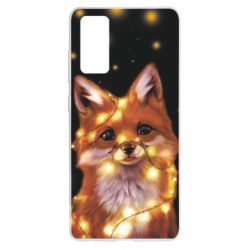 Чохол для Samsung S20 FE Fox And Christmas Lights - PrintSalon