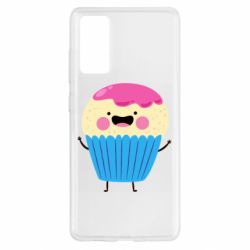 Чехол для Samsung S20 FE Funny cupcake with smile - PrintSalon