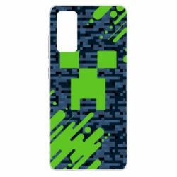 Чехол для Samsung S20 FE Minecraft Creeper - PrintSalon
