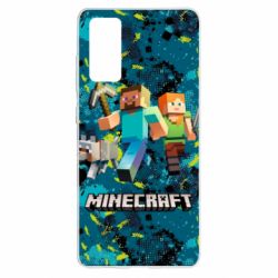 Чохол для Samsung S20 FE Minecraft Steve Alex And Dog - PrintSalon