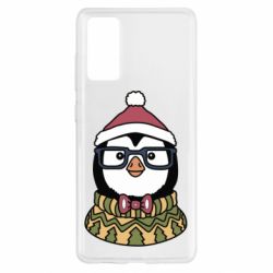 Чехол для Samsung S20 FE New Year's Penguin - PrintSalon
