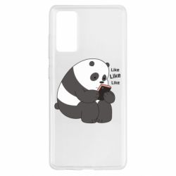 Чехол для Samsung S20 FE Панда лайк - PrintSalon