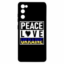 Чехол для Samsung S20 FE PEACE LOVE UKRAINE - PrintSalon