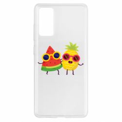 Чехол для Samsung S20 FE Pineapple with watermelon - PrintSalon
