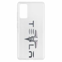 Чехол для Samsung S20 FE Tesla Car logo - PrintSalon