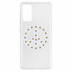 Чехол для Samsung S20 FE Знак мира из ромашек - PrintSalon