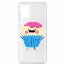 Чехол для Samsung S20+ Funny cupcake with smile - PrintSalon