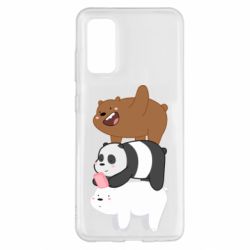 Чехол для Samsung S20 Гризли Панда и Белый - PrintSalon