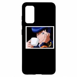 Чехол для Samsung S20 Higashikata Josuke drinking tea