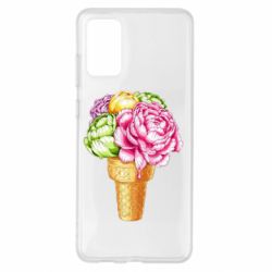 Чехол для Samsung S20+ Ice cream flowers - PrintSalon