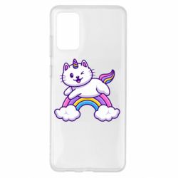 Чехол для Samsung S20+ Котик-единорог - PrintSalon