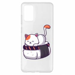 Чехол для Samsung S20+ Котик. Суши-кровать - PrintSalon