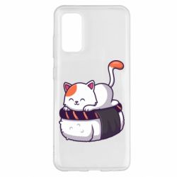 Чехол для Samsung S20 Котик. Суши-кровать - PrintSalon