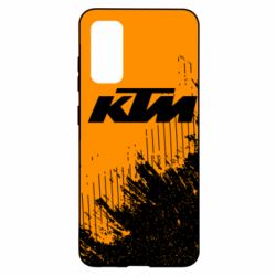 Чехол для Samsung S20 KTM and grunge background - PrintSalon