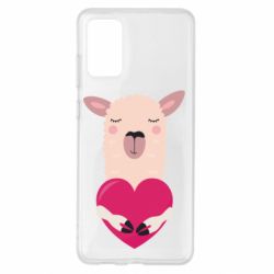 Чохол для Samsung S20+ Lama with heart - PrintSalon
