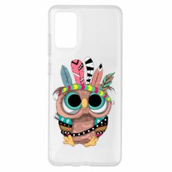 Чехол для Samsung S20+ Little owl with feathers - PrintSalon