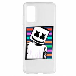 Чехол для Samsung S20 Marshmello Colorful Portrait - PrintSalon