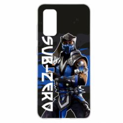 Чехол для Samsung S20 Mortal Kombat Sub-Zero-PrintSalon Чехол для Samsung S20 Mortal Kombat Sub-Zero