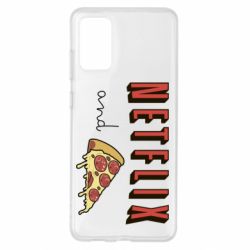 Чехол для Samsung S20+ Netflix and pizza - PrintSalon