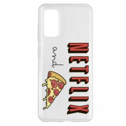 Чехол для Samsung S20 Netflix and pizza - PrintSalon