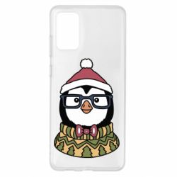 Чехол для Samsung S20+ New Year's Penguin - PrintSalon