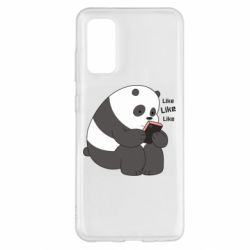 Чехол для Samsung S20 Панда лайк - PrintSalon