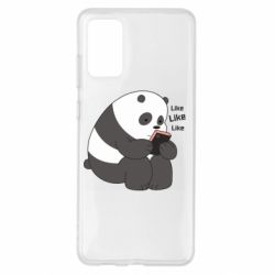 Чехол для Samsung S20+ Панда лайк - PrintSalon