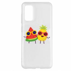 Чехол для Samsung S20 Pineapple with watermelon - PrintSalon