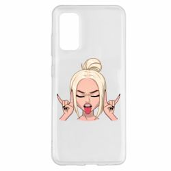 Чехол для Samsung S20 Punk Girl-PrintSalon Чехол для Samsung S20 Punk Girl