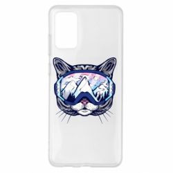 Чехол для Samsung S20+ Snowboard Cat - PrintSalon
