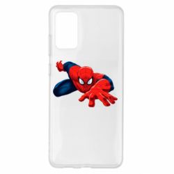 Чехол для Samsung S20+ Spiderman and jump - PrintSalon