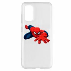 Чехол для Samsung S20 Spiderman and jump - PrintSalon