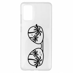 Чехол для Samsung S20+ Sunglasses And Palm Trees - PrintSalon
