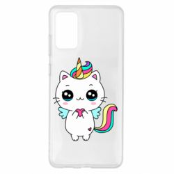Чехол для Samsung S20+ The cat is unicorn - PrintSalon