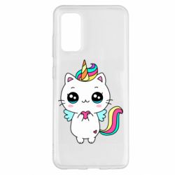 Чехол для Samsung S20 The cat is unicorn - PrintSalon