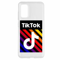 Чехол для Samsung S20 Tik Tok Colorful Logo - PrintSalon