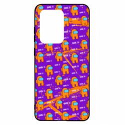 Чехол для Samsung S20 Ultra Among Us and grunge background - PrintSalon