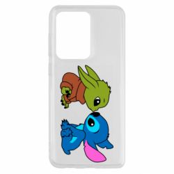 Чехол для Samsung S20 Ultra Baby Yoda And Stitch - PrintSalon
