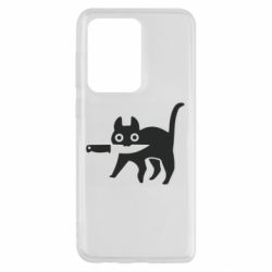 Чехол для Samsung S20 Ultra Cat with a knife - PrintSalon