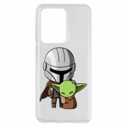 Чехол для Samsung S20 Ultra Din Djarin And The Child - PrintSalon