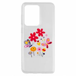 Чехол для Samsung S20 Ultra Flowers and Butterflies - PrintSalon