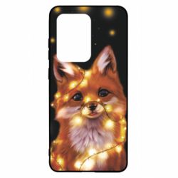 Чохол для Samsung S20 Ultra Fox And Christmas Lights - PrintSalon
