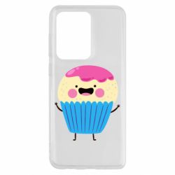 Чехол для Samsung S20 Ultra Funny cupcake with smile - PrintSalon