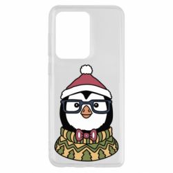 Чехол для Samsung S20 Ultra New Year's Penguin - PrintSalon
