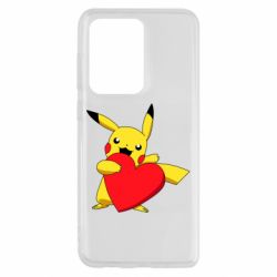 Чехол для Samsung S20 Ultra Pikachu Heart - PrintSalon
