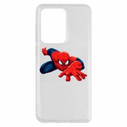 Чехол для Samsung S20 Ultra Spiderman and jump - PrintSalon