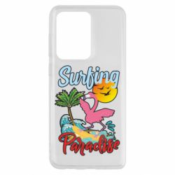 Чехол для Samsung S20 Ultra Surfing Paradise Flamingo - PrintSalon
