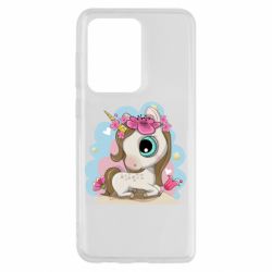 Чехол для Samsung S20 Ultra Unicorn with flowers - PrintSalon