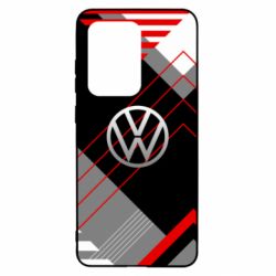 Чехол для Samsung S20 Ultra Volkswagen logo and abstraction - PrintSalon