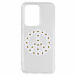 Чехол для Samsung S20 Ultra Знак мира из ромашек - PrintSalon